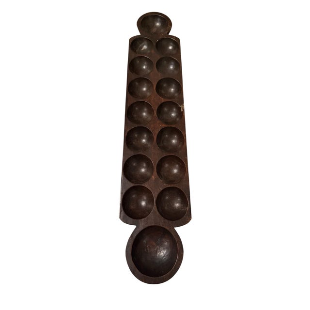 Contemporary Carved Mancala Board For Sale - Image 3 of 3