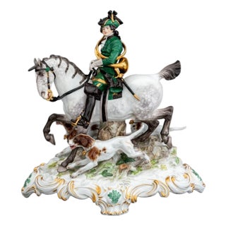Meissen Porcelain Equestrian Piqueur For Sale