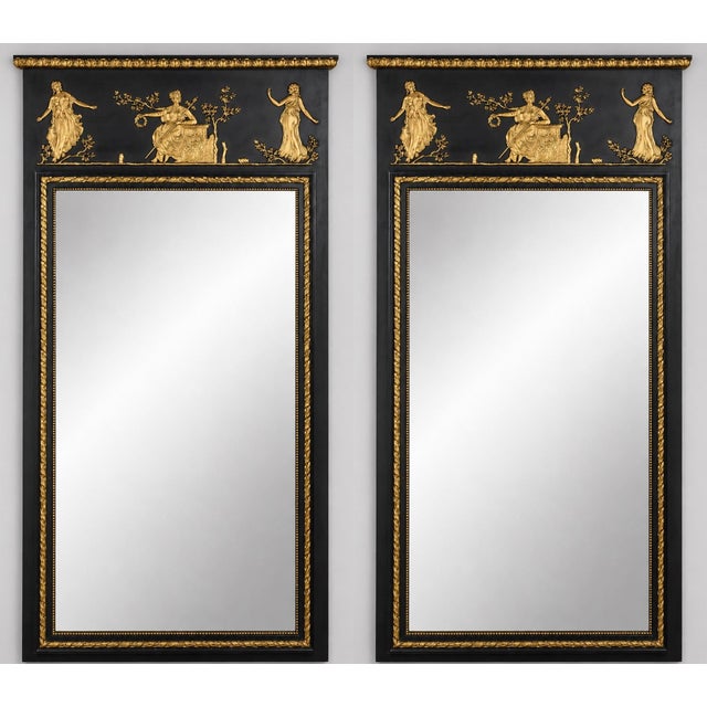 1950s Italian Friedman Brothers Neiclassical Style Mirrors - Pair For Sale In Atlanta - Image 6 of 7