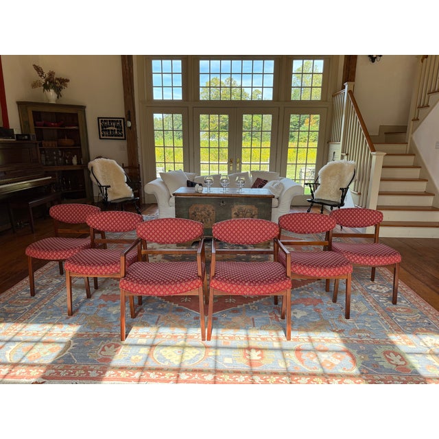 George Nelson for Herman Miller - Set of Six Dining Chairs Includes: Two Armchairs and Four Side Chairs A stunning and...