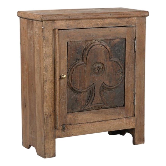 Nightstand Made From an Antique Door Panel For Sale