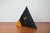 Vintage Japanese Black and Yellow Pyramide Table Clock from Makiko Taniguchi, 1980s For Sale - Image 9 of 18