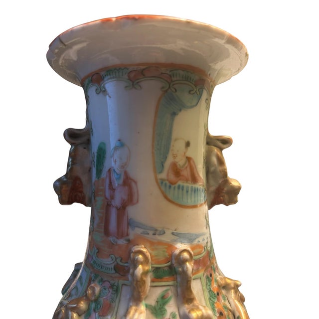 Chinese Export Famille Rose Porcelain Vase, Late 19th Century For Sale In Washington DC - Image 6 of 8