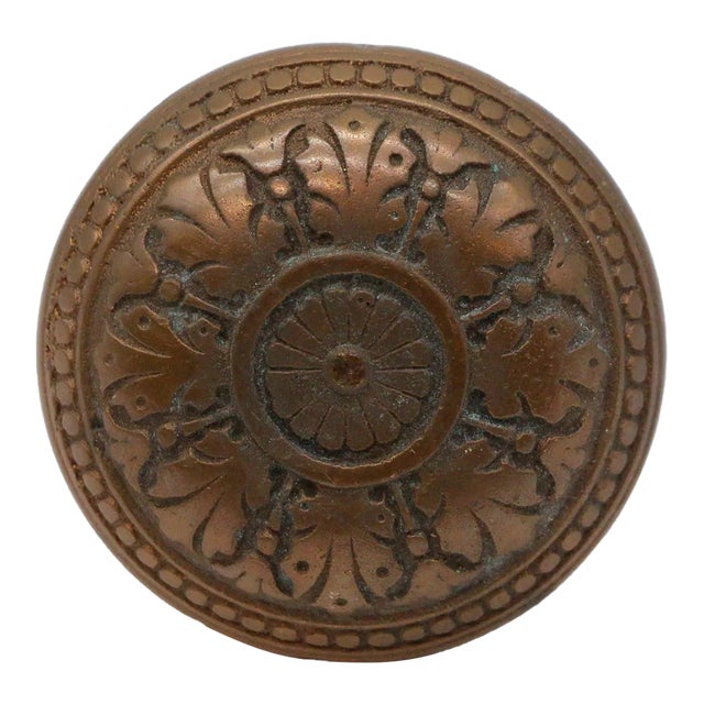 Antique 8 Fold Bronze Russell & Erwin Door Knob For Sale