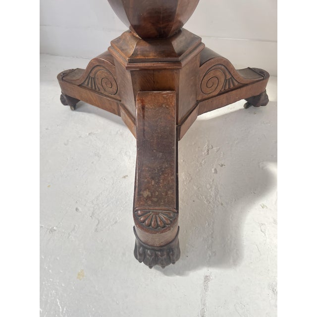 Empire Style Pedestal Table in Mahogany and Veneer, 19th Century For Sale - Image 17 of 18