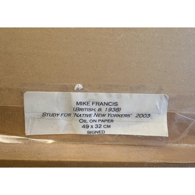 Mike Francis (British), Study for 'Native New Yorkers' For Sale - Image 11 of 12