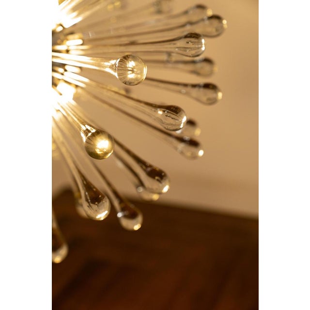 Sputnik Murano Glass Drops Chandelier, Italy, 1960s For Sale - Image 14 of 16