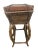 Wood Vintage Bamboo and Wicker Butler Tray Table For Sale - Image 7 of 8