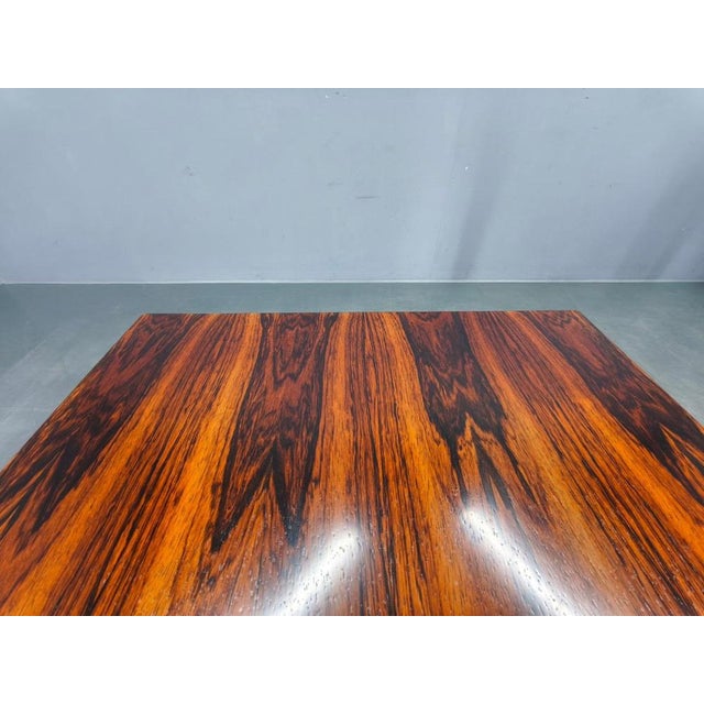 Brown Square Coffee Table by Severin Hansen for Haslev, Denmark 1960s For Sale - Image 8 of 10