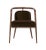 Essex Brown Velvet Chair with Arms by Javier Gomez For Sale - Image 3 of 3