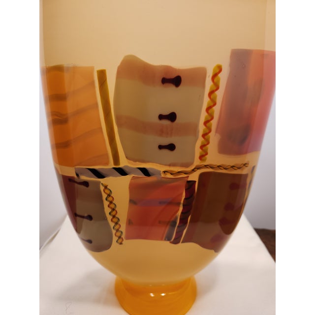 Stunning & Massive Pizzichillo-Gordon Studio Art Glass "Crazy Quilt" Vessel ​Offering a magnificent, heavy-gauge...