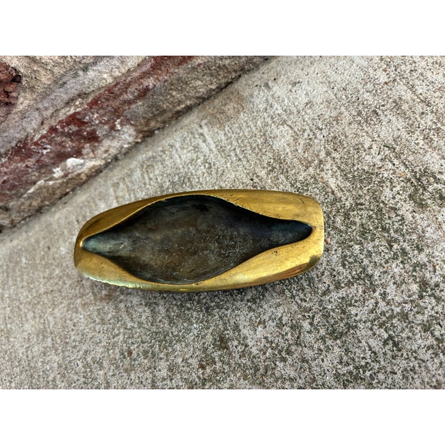 Metal Vintage Solid Bronze Ring Dish For Sale - Image 7 of 11