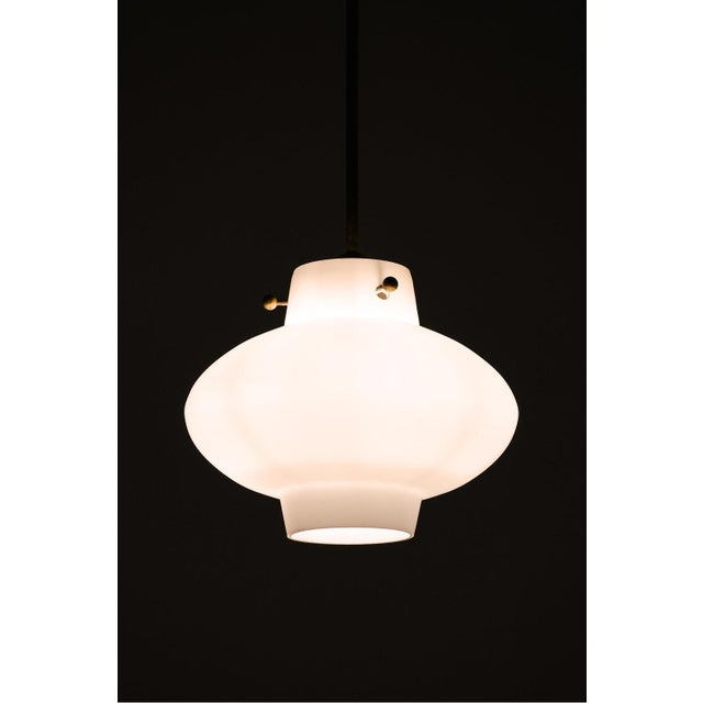 1950s Vintage Hanging Lamps in Brass from Hans Bergström, 1950s, Set of 2 For Sale - Image 5 of 7