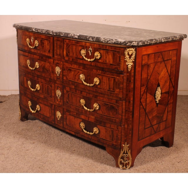 Louis XIV Chest of Drawers in Olive Marquetry, Dauphiné Region For Sale - Image 13 of 14