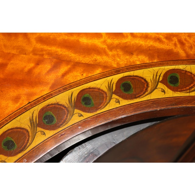 Pair of Fantastic Adams Paint Decorated Satinwood Commodes Buffets For Sale - Image 15 of 17