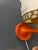 Mid-Century Space Age Orange Textile Sconce Wall Lamp For Sale - Image 9 of 11