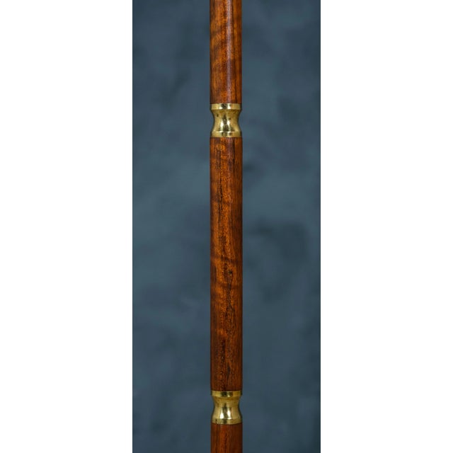 Mid-Century Danish Rosewood & Brass Floor Lamp, 1960s For Sale - Image 6 of 8