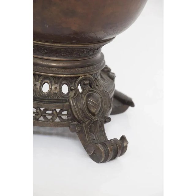 Large Art Nouveau Painted Bronze Vase, 1920s For Sale - Image 4 of 11