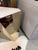2000 - 2009 Hexagonal Brass and Quartz Side Table For Sale - Image 5 of 7