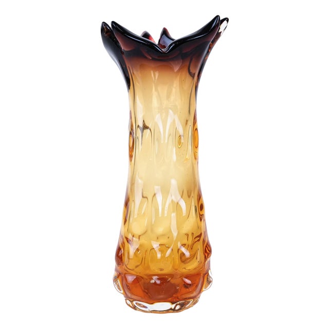 Italian Murano Glass Vase, 1960s For Sale