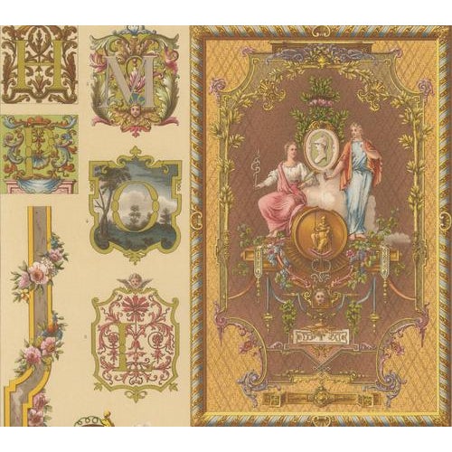 Albert Racinet, Ornament, 1873, Chromolithograph For Sale - Image 4 of 10