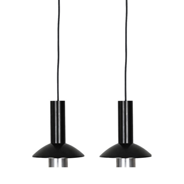 Vintage Danish Pendant Lamps from Louis Poulsen, 1970s, Set of 2 For Sale