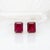 Modern 7.5cts Madagascar Ruby Solitaire Stud Earrings: Solid 14k Gold, 10x8mm, A Pair For Sale - Image 3 of 9