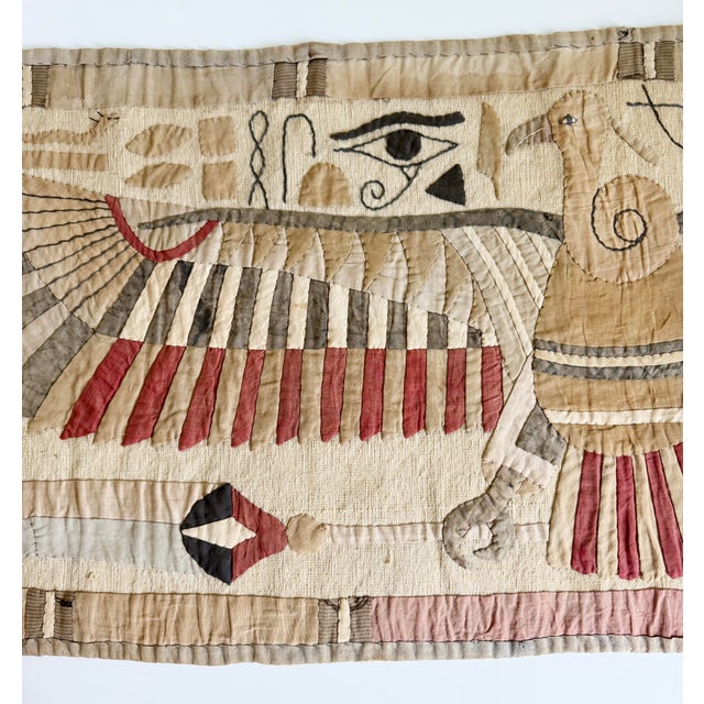1920s Egyptian Revival Khayamiya Textile Wall Hanging For Sale - Image 10 of 16