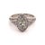 Metal Diamond Ring 14k White Gold 0.45 TCW 4.88g Certified, Size 6.5 For Sale - Image 7 of 13
