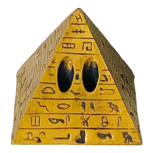 Vintage Brass Coated Pyramid Pencil Holder*