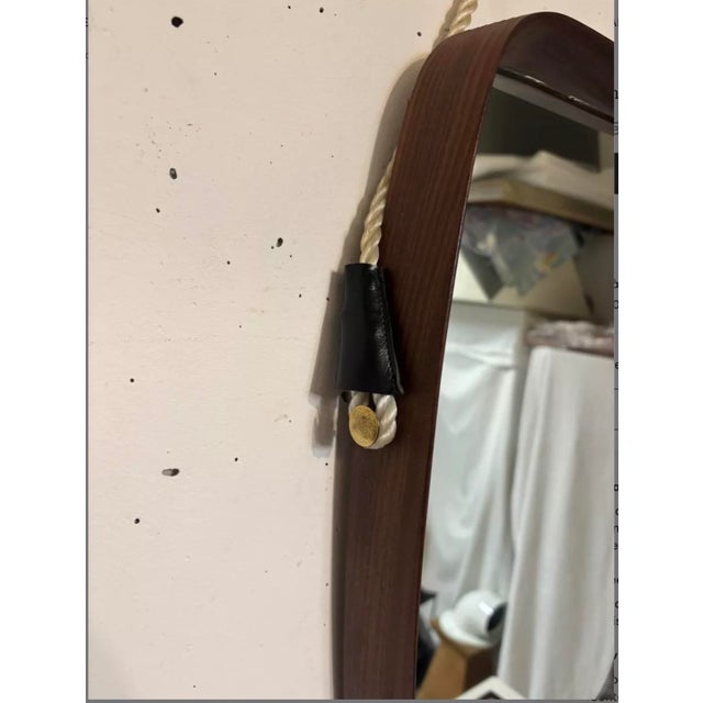 Teak Wall Mirror, 1960s For Sale - Image 3 of 5