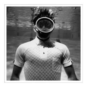 GQ Magazine, "Man Underwater", Leonard Nones, April 1, 1961, Framed Photograph