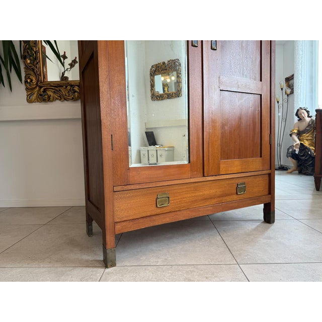 Art Nouveau Wardrobe, 1890s For Sale - Image 9 of 11