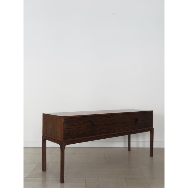 Mid-Century Modern Scandinavian Dark Wood Sideboard or by Kai Kristiansen for Aksel Kjesgaard, Demnark, 1960s For Sale - Image 3 of 18