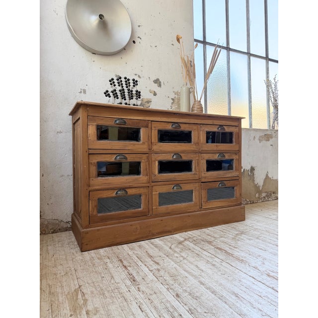 Walnut Seed Merchant Sideboard, 1950 For Sale - Image 17 of 18