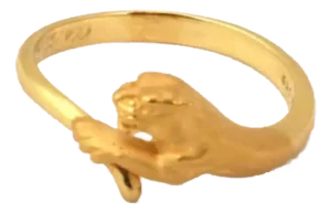Carrera Y Carrera 18k Yellow Gold Panther Ring, Size 6