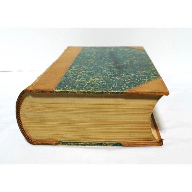 English Antique Leather Marble Paper Public Acts Book 1944-45 London For Sale - Image 3 of 12