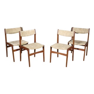 Mid 20th Century Erik Buch Style Chairs - 4 Pieces For Sale