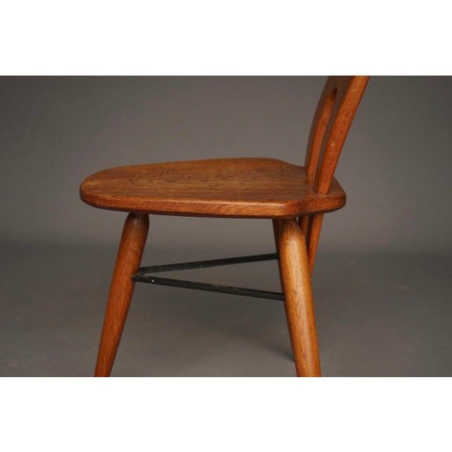 Mid-Century Italian Oak Side Chair, 1950s For Sale - Image 11 of 16