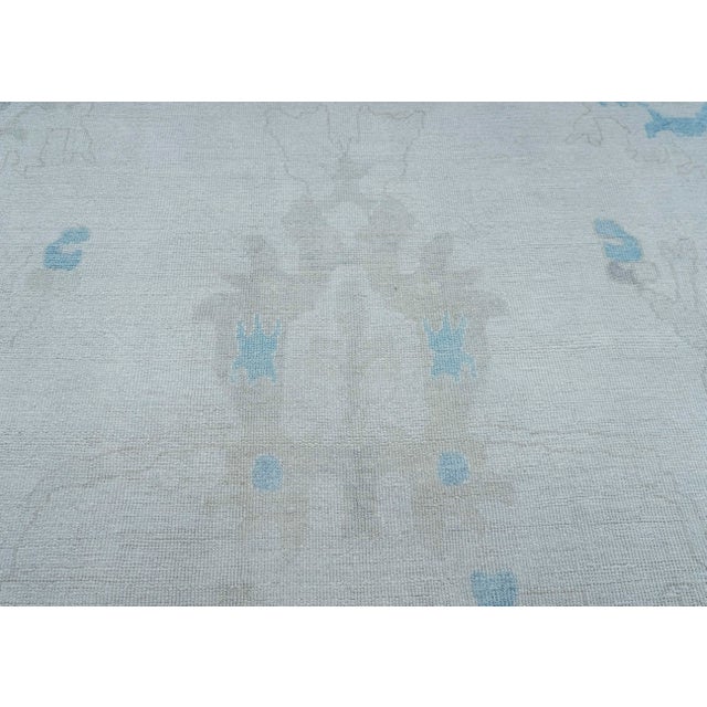 Turkish Oushak Rug 12'4" x 15'3" #20396 For Sale - Image 4 of 8