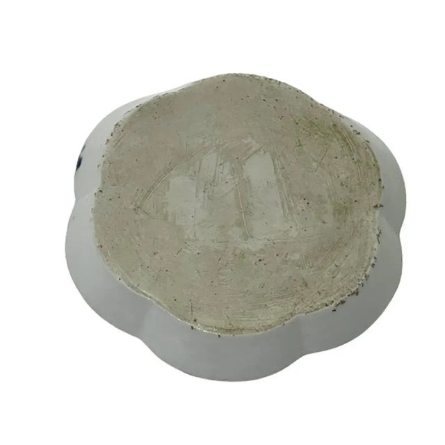 18th Century Chinese Porcelain Pattipan Tea Stand For Sale - Image 6 of 10