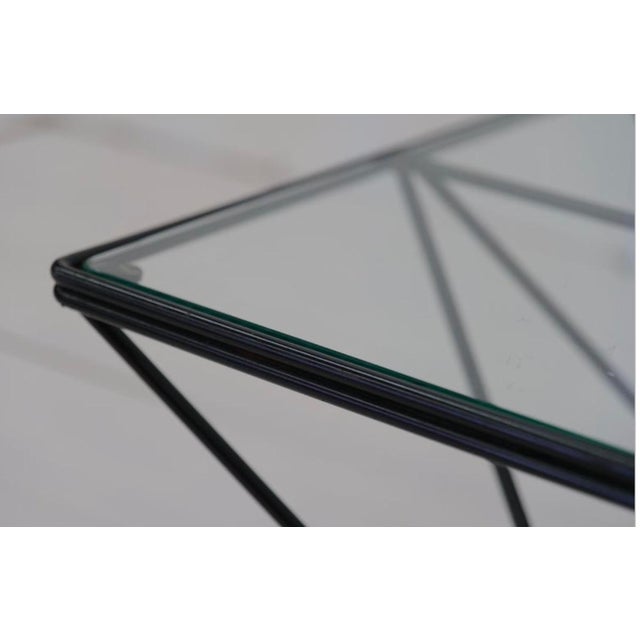 Black 1980s Steel and Glass Rectangular Coffee Table "Alanda" by Paolo Piva for B&b For Sale - Image 8 of 10