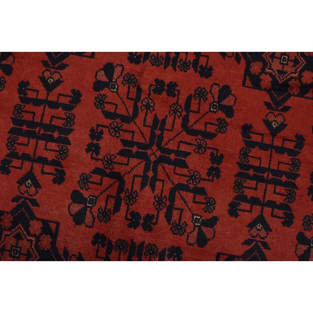 2020s Turkmen Rug 10′ X 12’9” Red Wool Traditional Hand-Knotted Oriental Carpet For Sale - Image 5 of 14