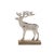 Contemporary Metal Deer Silhouette with Wood Base (Set of 2) For Sale - Image 3 of 4