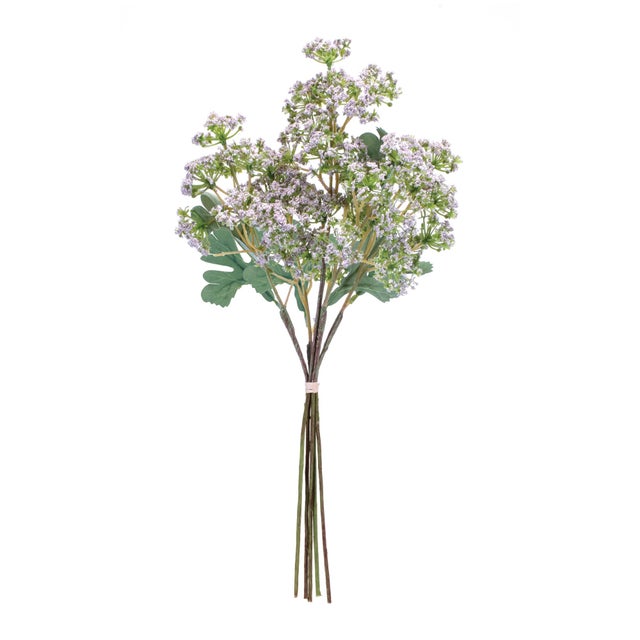 Enhance your home decor with the Purple Angelica Faux Floral Bundles. These stunning artificial stems feature lush green...