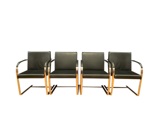 Brno Chairs in the style of Ludwig Mies Van Der Rohe, 1980s, Set of 4