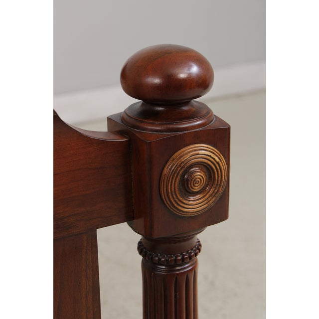 Lexington King Size Cherry Sheraton Style Bed For Sale - Image 9 of 18