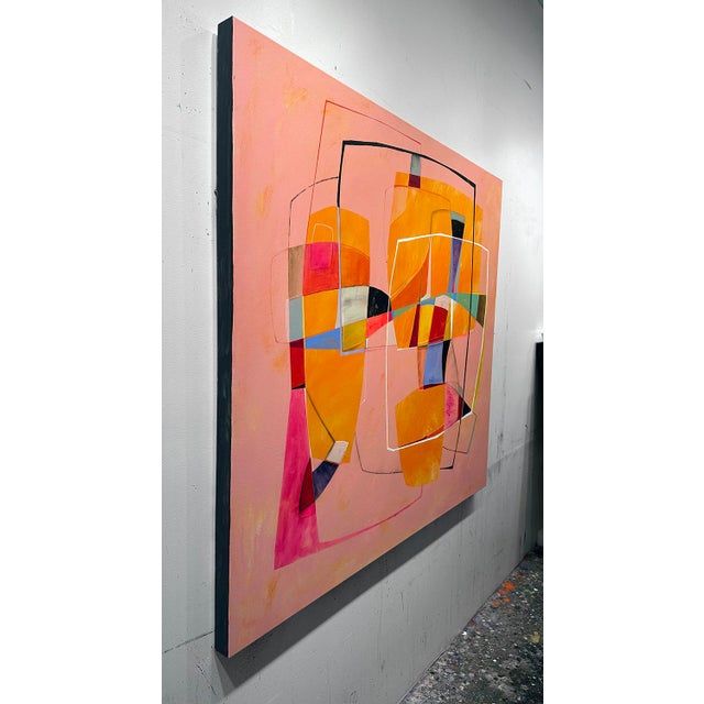 Mid-Century Modern Modern Spaces 19 Abstract Painting For Sale - Image 3 of 5