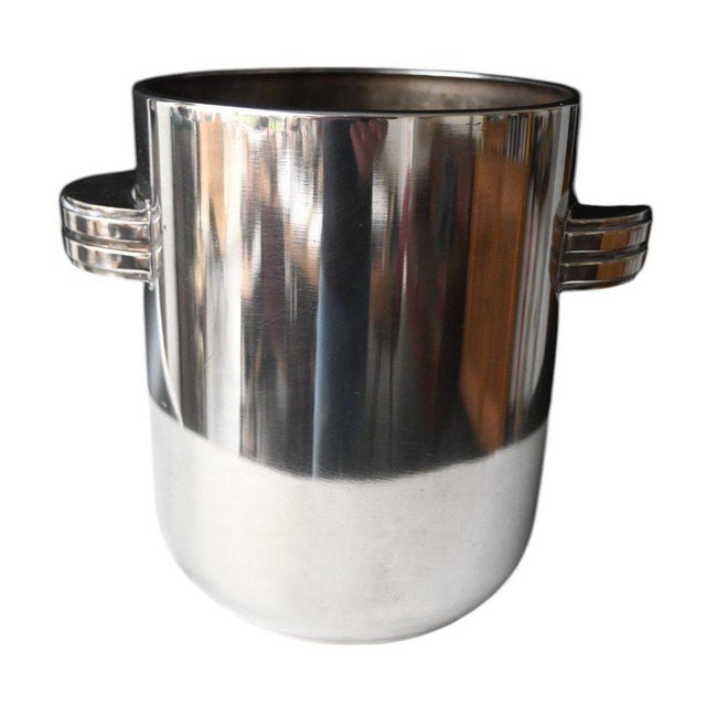 Art Deco Silver Metal Wine Bucket by Quist For Sale - Image 6 of 11