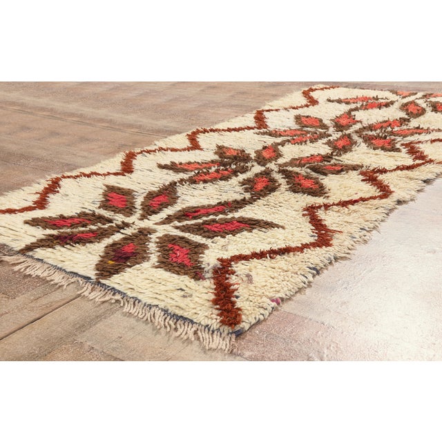 Beige Vintage Azilal Moroccan Rug, 03'02 X 06'11 For Sale - Image 8 of 10